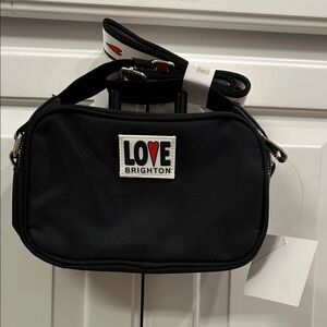 Brighton Black Love Crossbody Bag